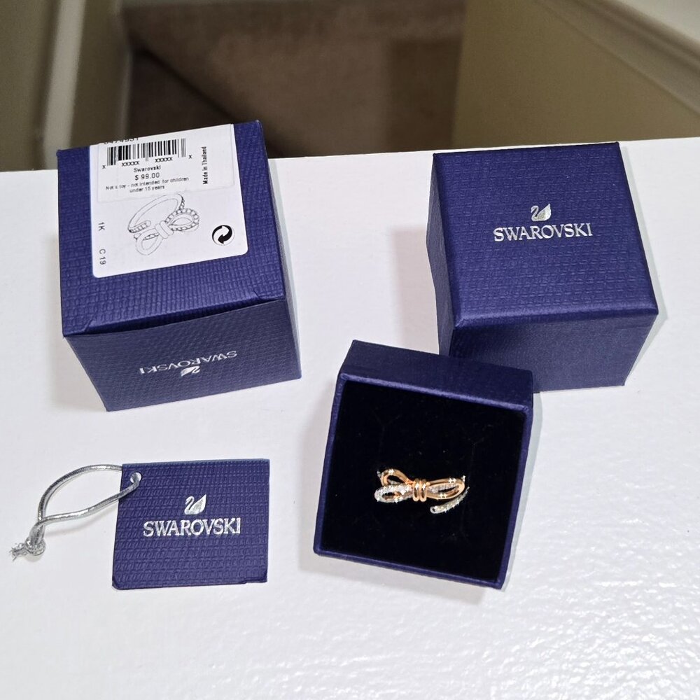*BRAND NEW* Swarovski Two-Toned Ring - Picture 7 of 8